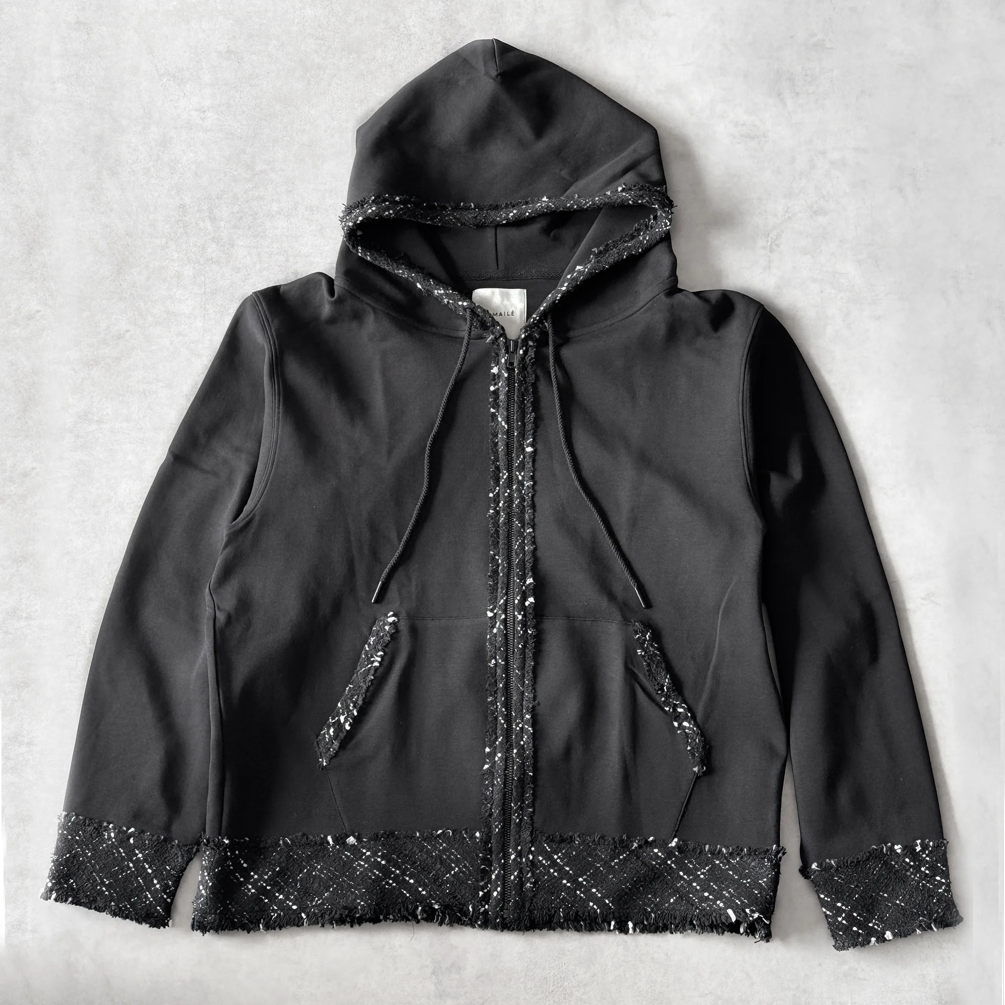 【MENS】TWEED MIX ZIP PARKER