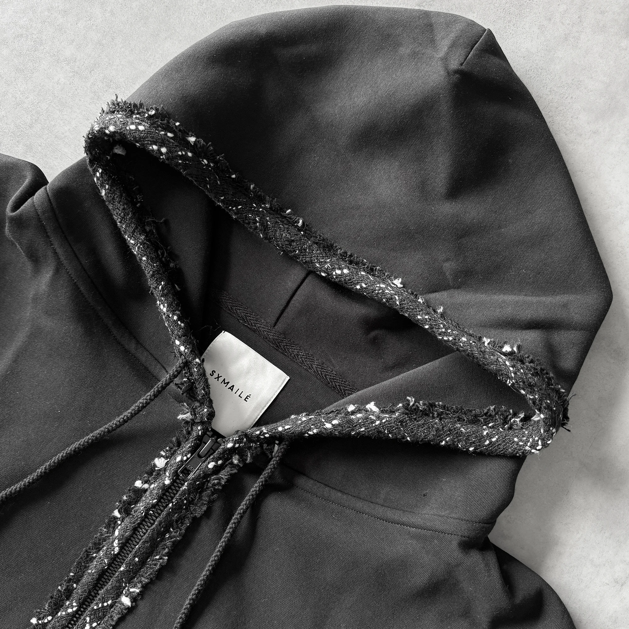 【MENS】TWEED MIX ZIP PARKER