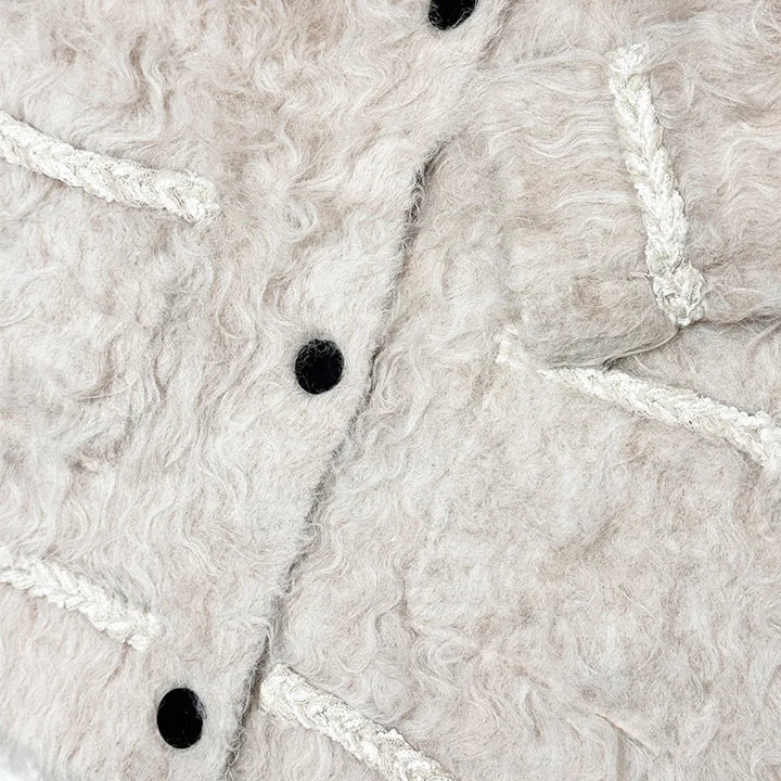 TRIM SHAGGY CARDIGAN
