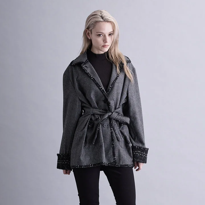 TWEED TAILORED COAT